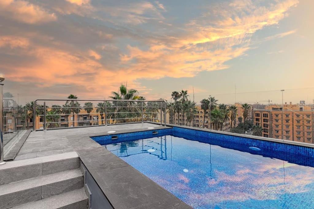 Appartement Cosy Au Coeur De Marrakech Avec Piscine 马拉喀什 外观 照片