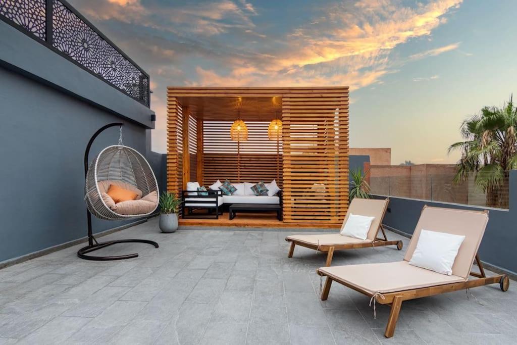 Appartement Cosy Au Coeur De Marrakech Avec Piscine 马拉喀什 外观 照片